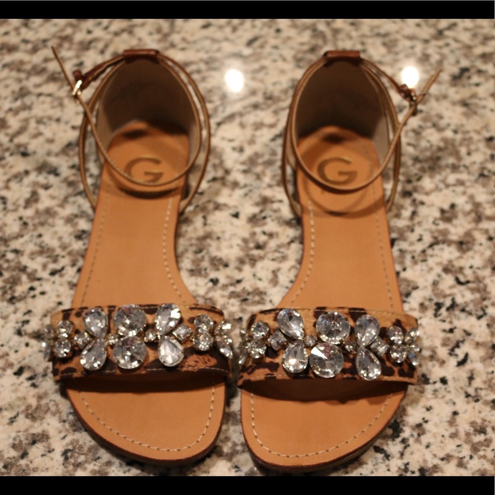 Guess leopard print sandals